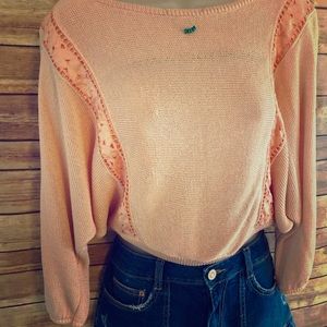 VINTAGE CROPPED PEACH 🍑 SWEATER